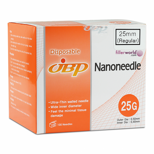Jbp Nanoneedle 25G 25mm Regular (100 UTW needles)