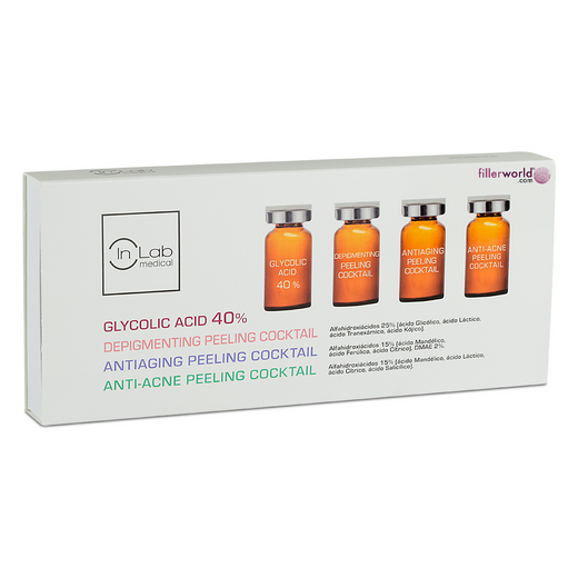 In Lab Medical  Glycolic Acid 40% (4 Vials x 5ml) Exp date 31.12.25