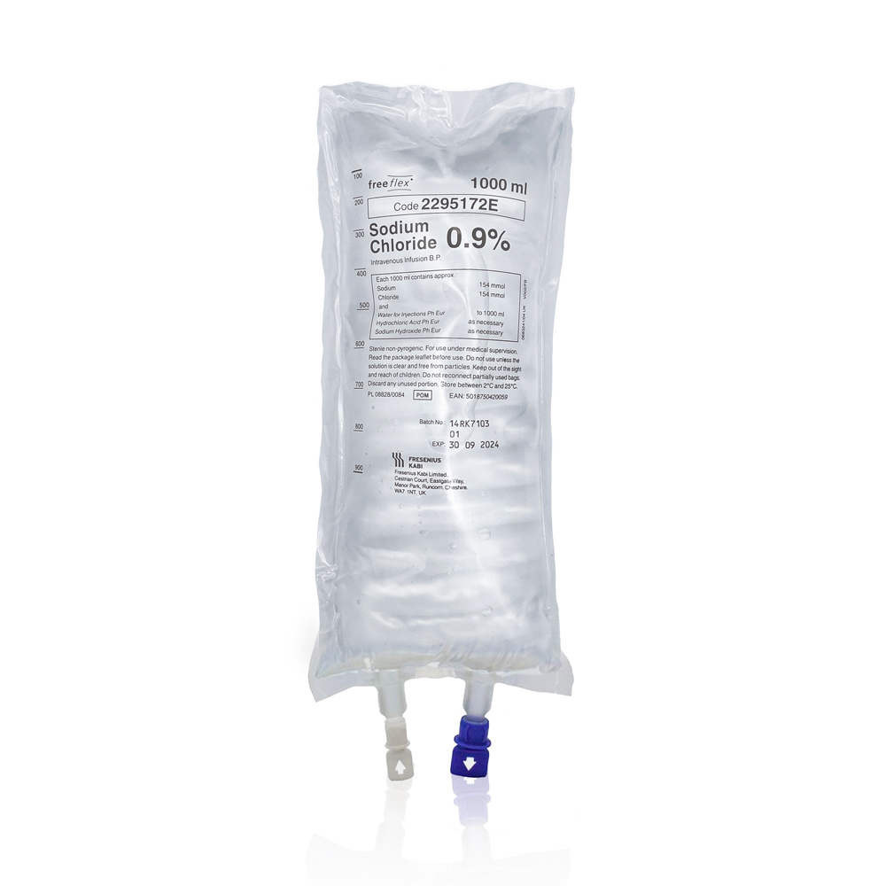 Sodium Chloride 0.9% Intravenous Infusion BP (IV Drip)