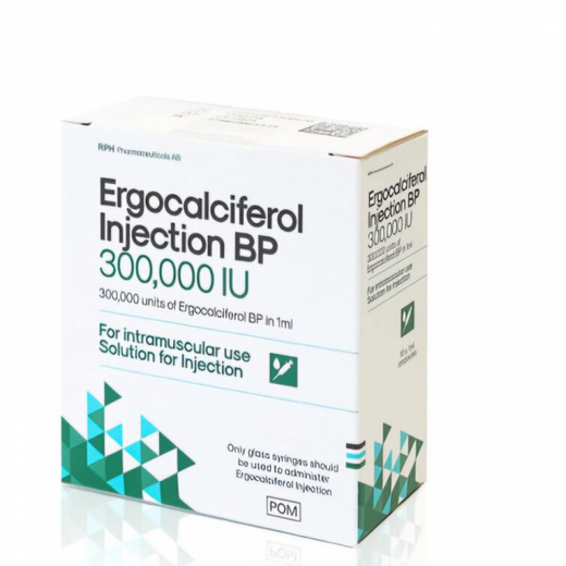 Ergocalciferol Vit. D 300,000 IU Injection (5 x 1ml ampoules)