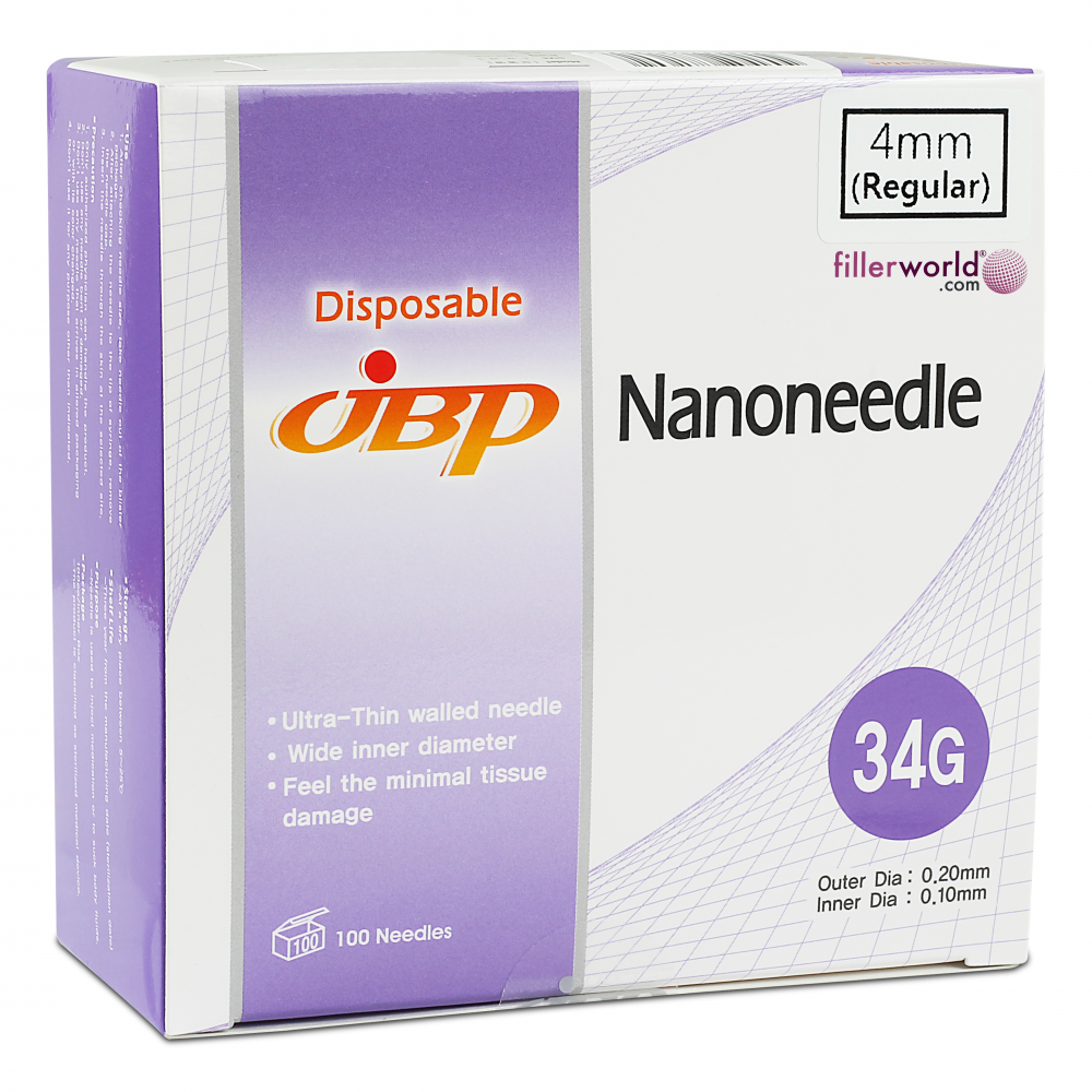 Jbp Nanoneedle 34G 4mm Regular (100 UTW needles)
