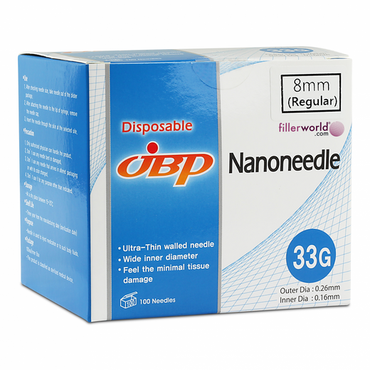 Jbp Nanoneedle 33G 8mm Regular (100 UTW needles)