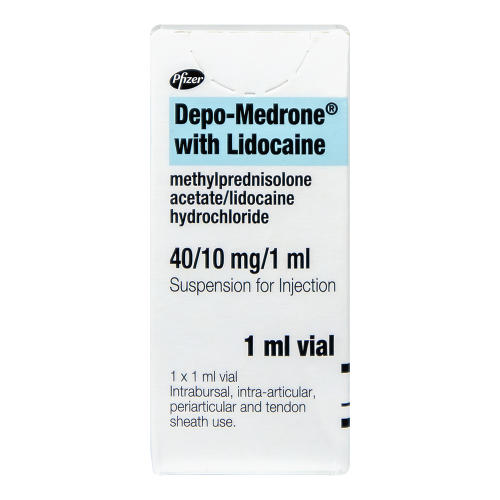 Depo-Medrone with Lidocaine 40/10 mg/1 ml Injection (1 x 1ml vial)
