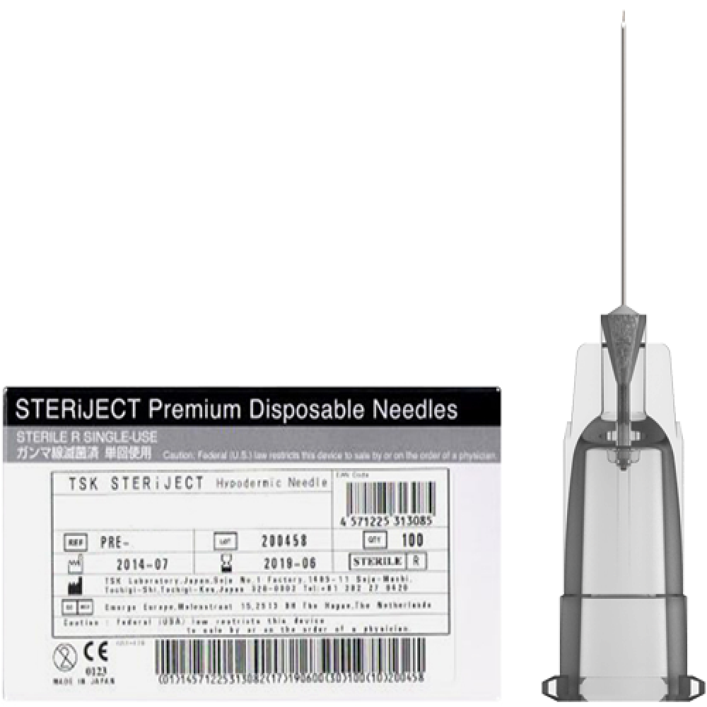 TSK Pre Regular Hub Needle 32G x 9mm (3/8