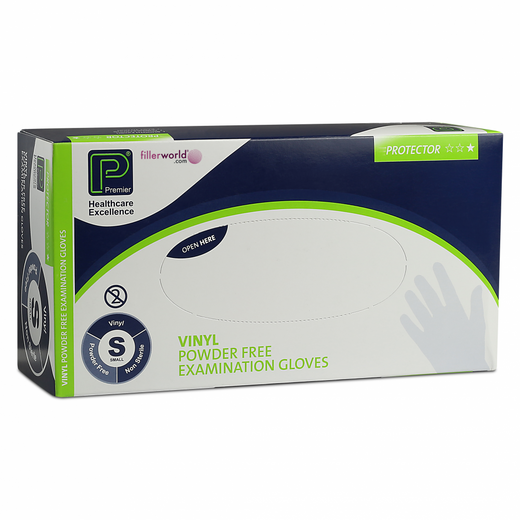 Vinyl Powder Free Gloves Small 1 box of 100 (PMP5850)