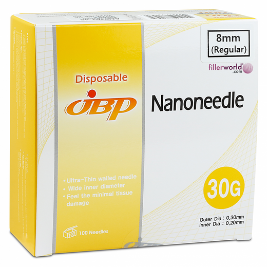 Jbp Nanoneedle 30G 8mm Regular (100 UTW needles)