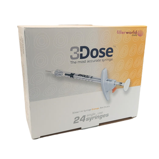 Vlow Medical 3Dose Syringe (1ml Syringe Orange, Box 24pcs)