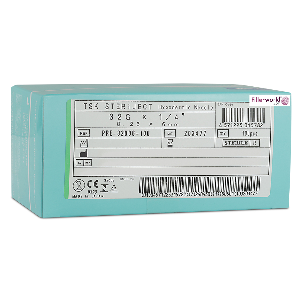 TSK Pre Regular Hub Needle 32G x 6mm (1/4