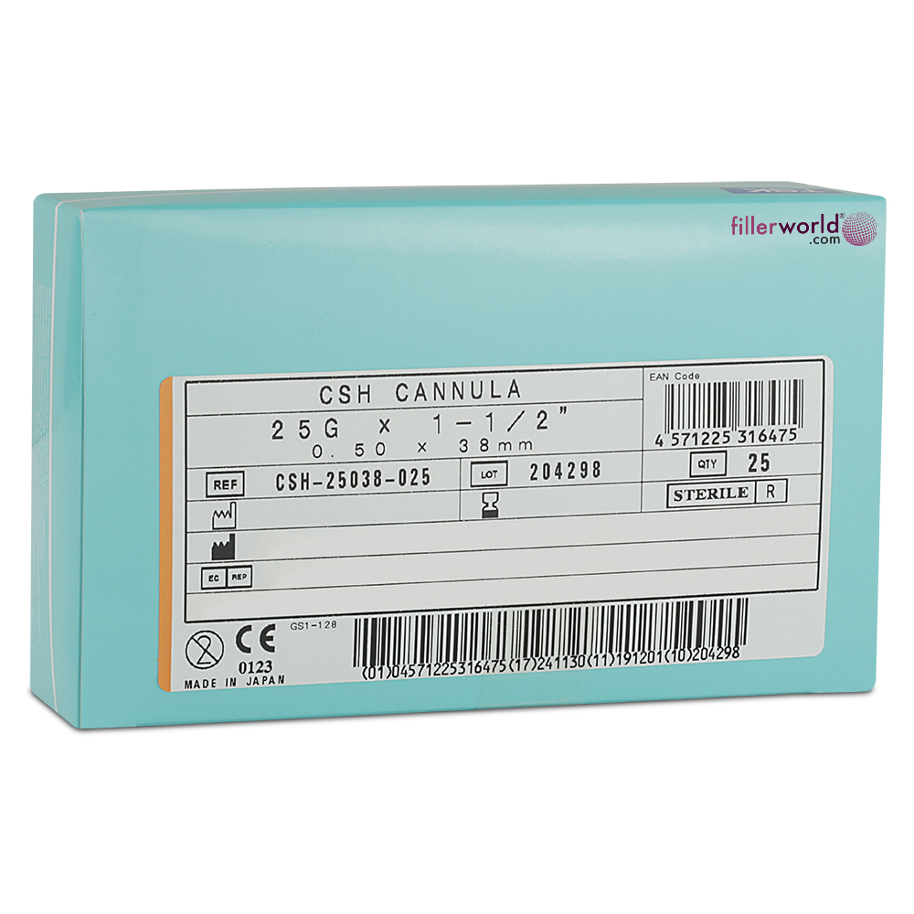 TSK Closed Single Hole Cannula 25G x 38mm (1 1⁄2”) CSH-25038-025 1 Box of 25