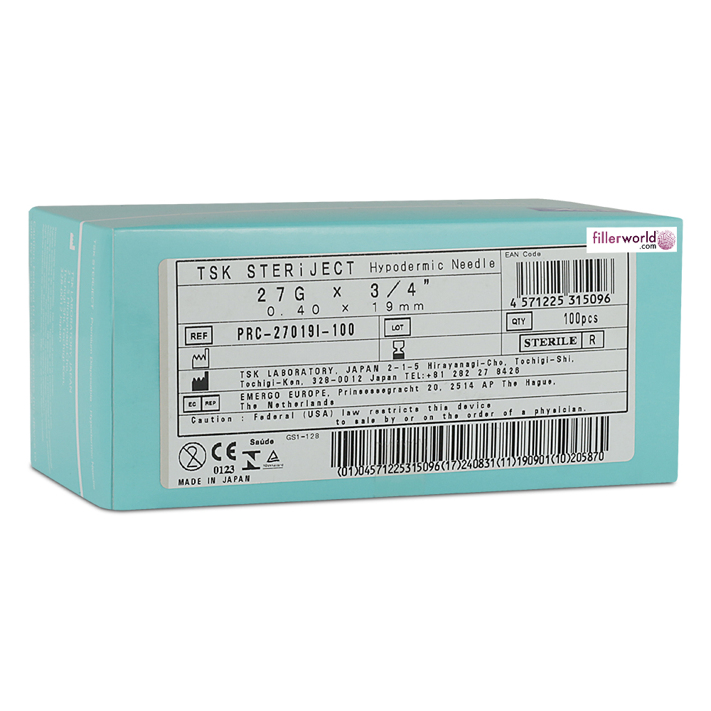 TSK SteriJect Hypodermic Needle 27g x 19mm (3/4