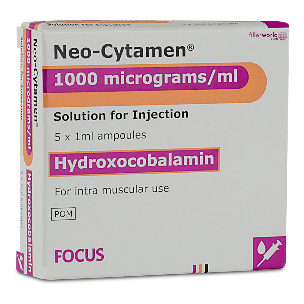 Hydroxocobalamin  B12 Neo-Cytamen 1000 mcg/ml 5x1ml Ampoules