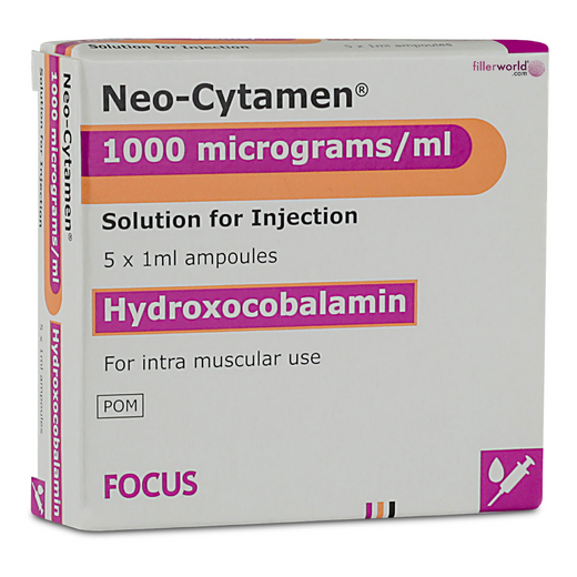 Hydroxocobalamin  B12 Neo-Cytamen 1000 mcg/ml 5x1ml Ampoules