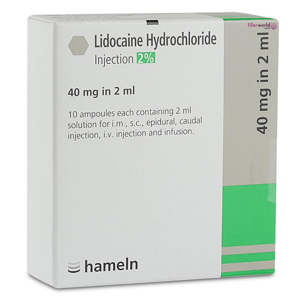 Lidocaine Hydrochloride Injection 2% (40mg in 2ml)