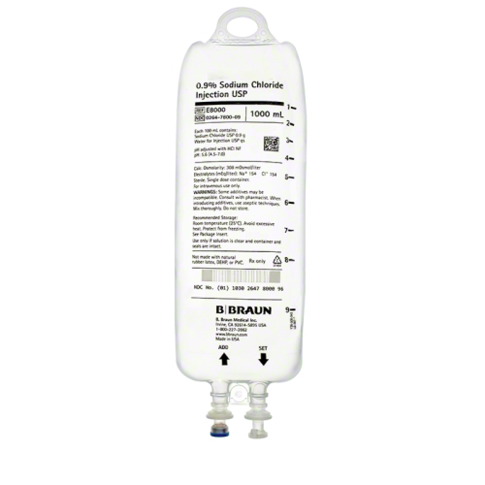 Sodium Chloride 0.9% Intravenous Infusion BP 1000 ml (IV Drip)