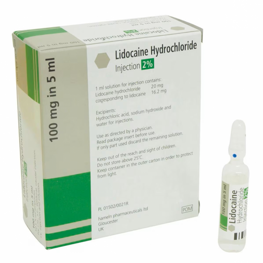Lidocaine Hydrochloride Injection 2% (100mg in 5ml)