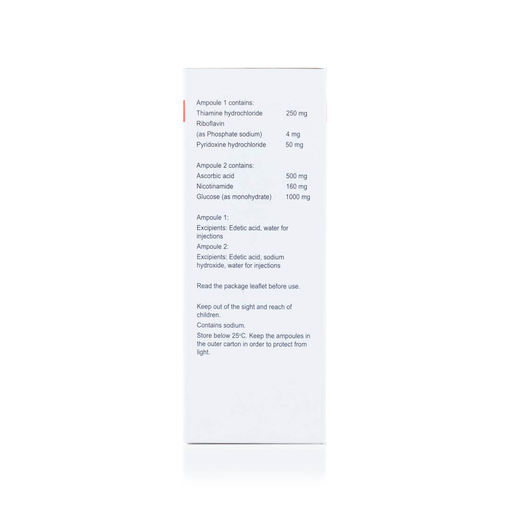 Vitamins B + C IV High Potency Concentrate for Solution for Infusion 5ml 6x2