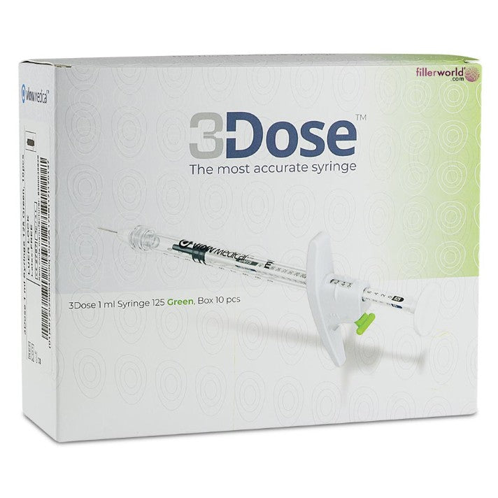 Vlow Medical  3Dose (1ml Syringe 125 Green, Box 10 pcs)