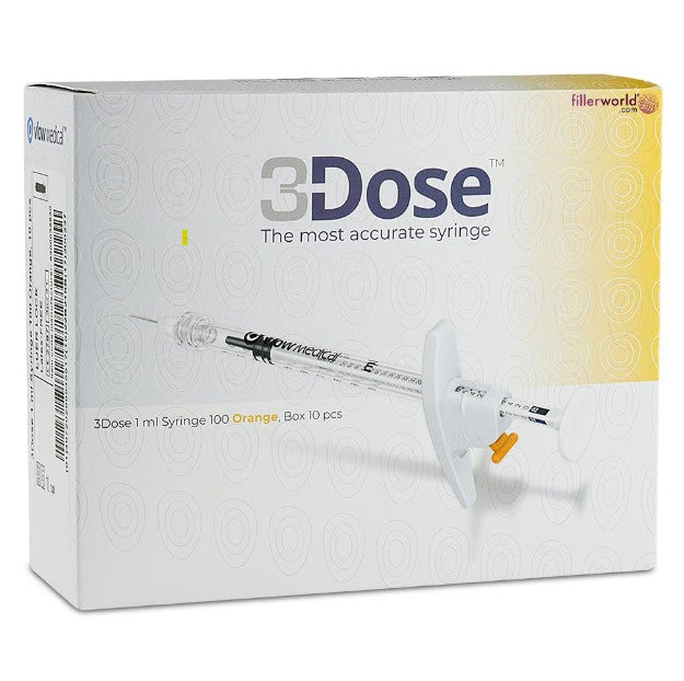 Vlow medical 3 Dose (1ml Syringe 100 Orange, Box 10 pcs)